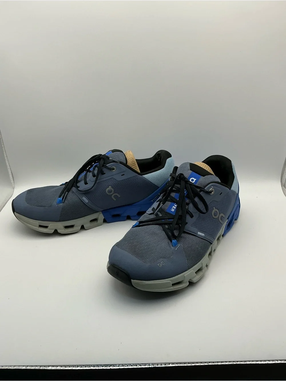 On Cloudflyer Men’s 12.5 Running Shoes Blue Gray CloudTec Athletic Sneakers